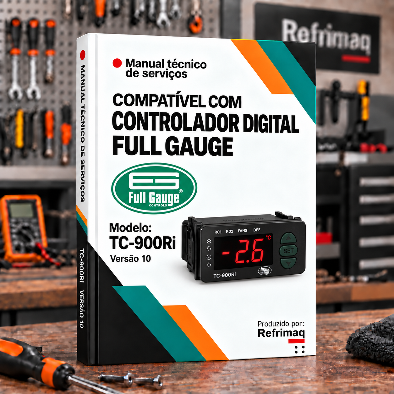 Capa do Manual Técnico — Controlador Full Gauge TC-900Ri versão 10