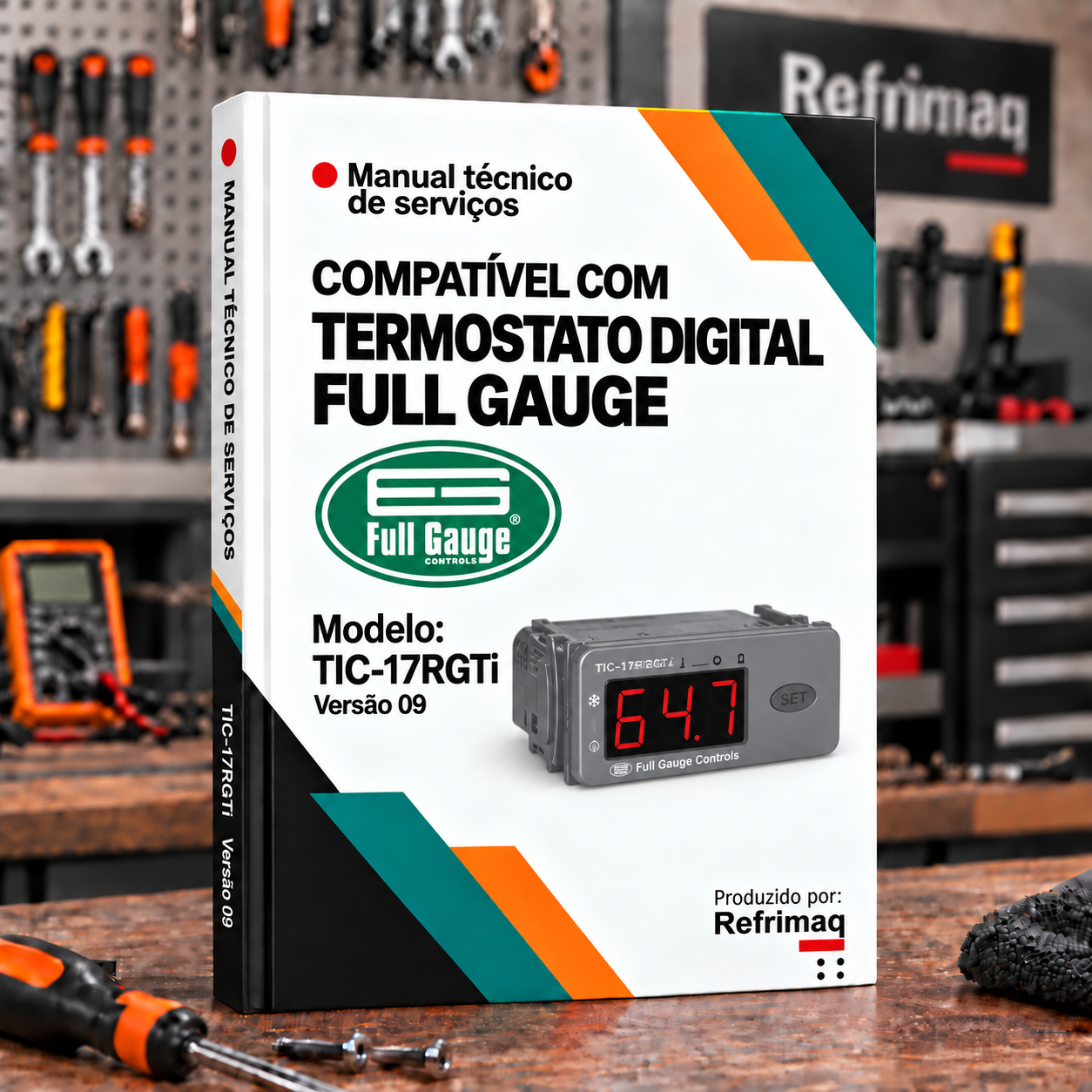 Capa do Manual Técnico — Termostato Full Gauge TIC-17RGTi versão 09