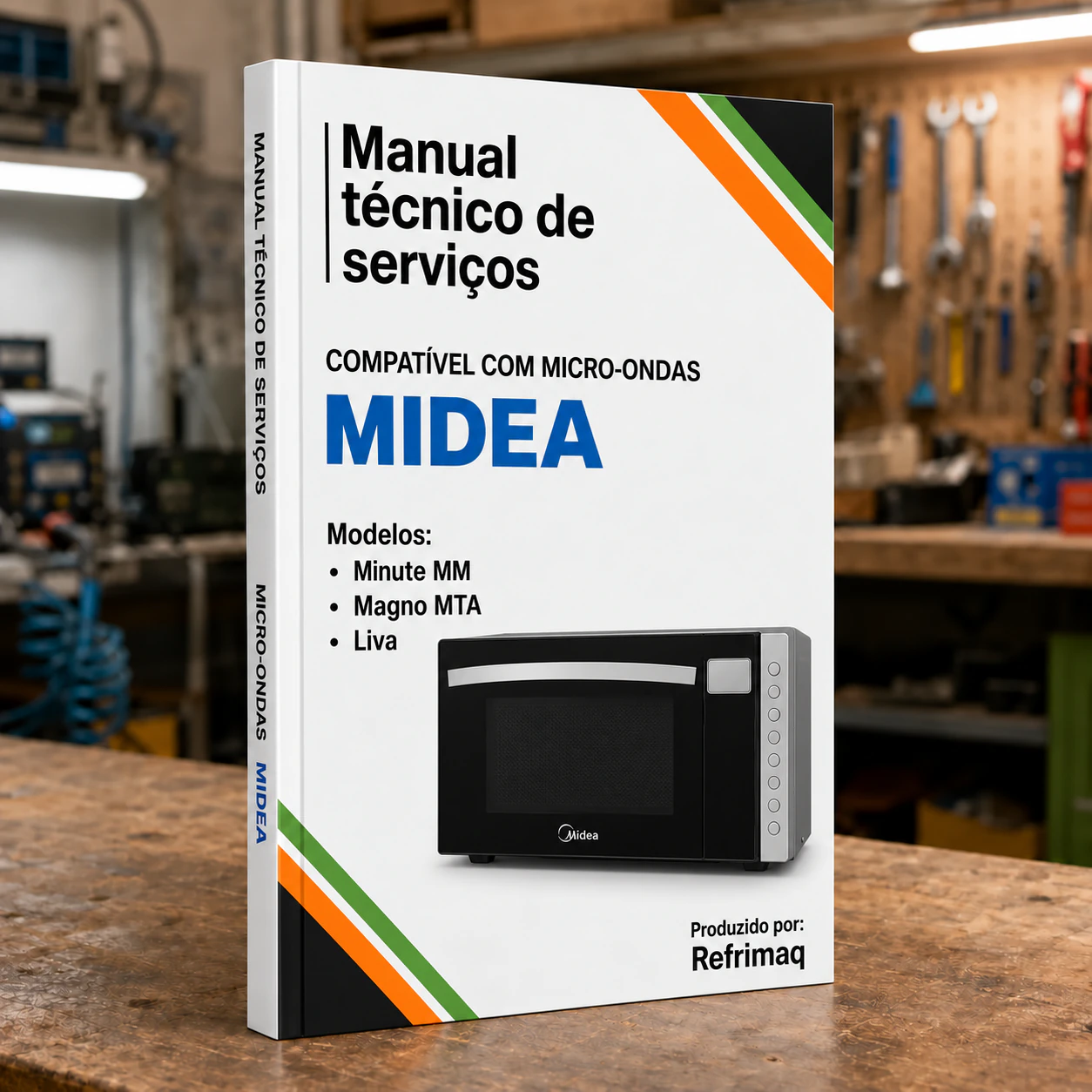 Capa do Manual Técnico de Serviços — Midea Minute MM · Magno MTA · Liva (Micro-ondas)