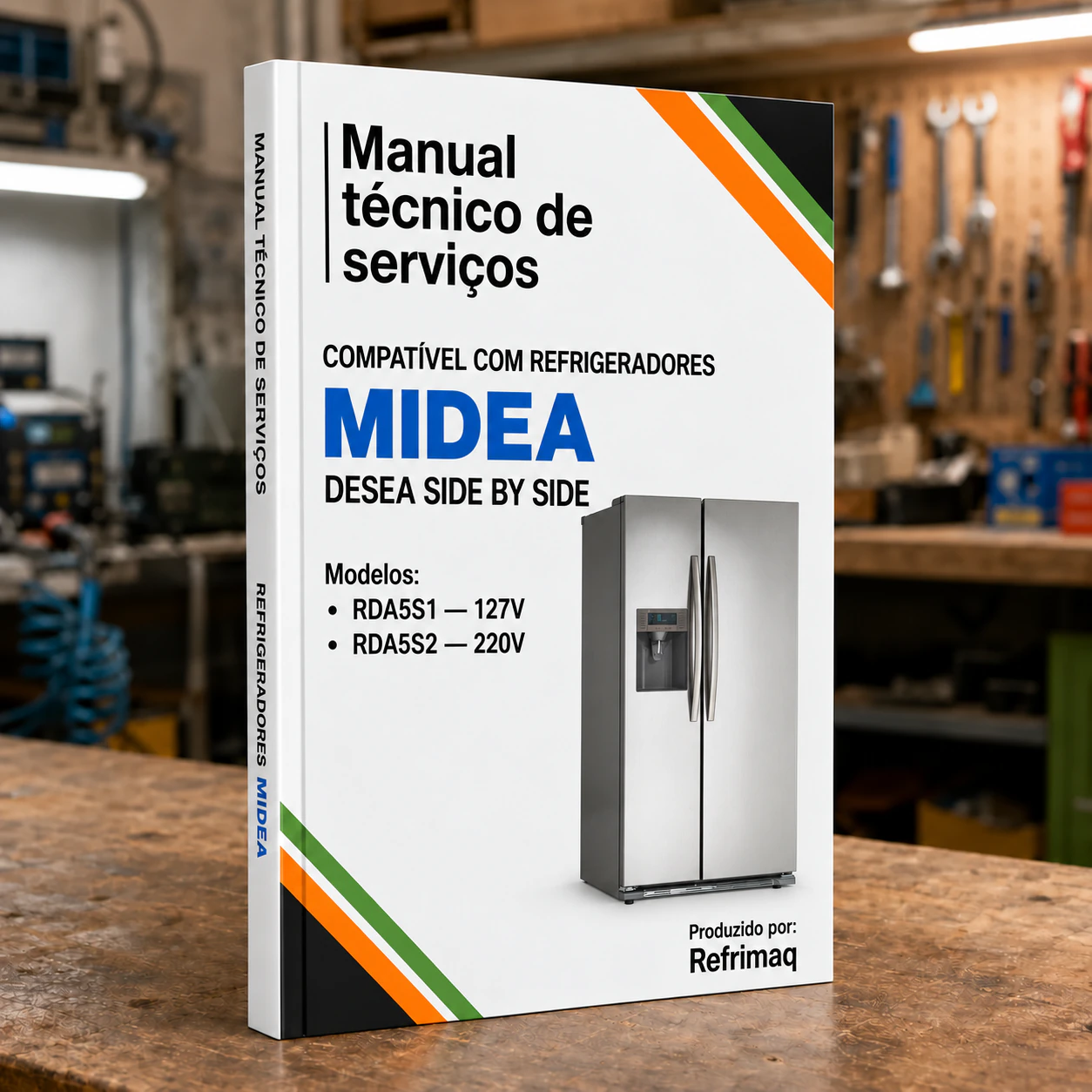 Capa do Manual Técnico de Serviços — Midea RDA5S1/RDA5S2 (Refrigerador)