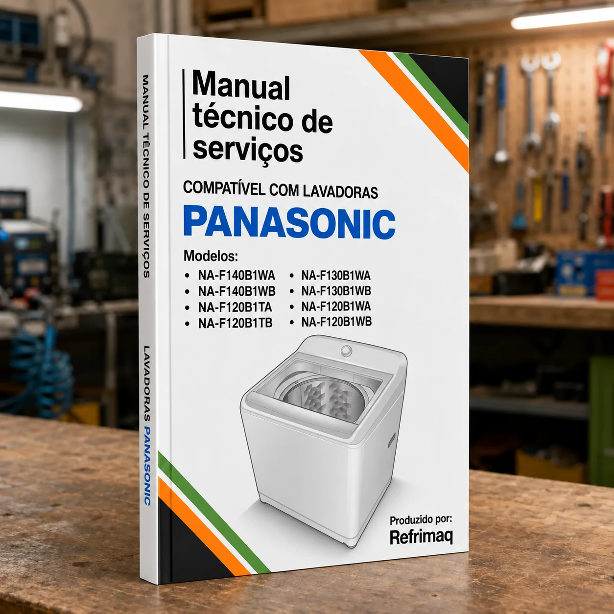 Capa do Manual Técnico da Lavadora Panasonic 14 kg — NA-F140B1