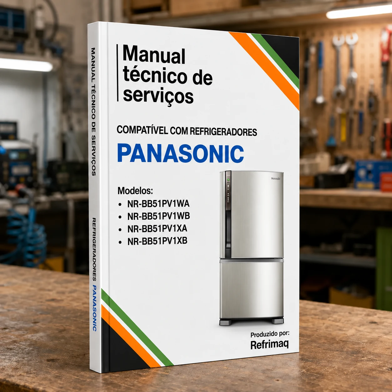 Capa do Manual Técnico de Serviços — Panasonic BB51PV1WA/WB · BB51PV1XA/XB (Refrigerador)