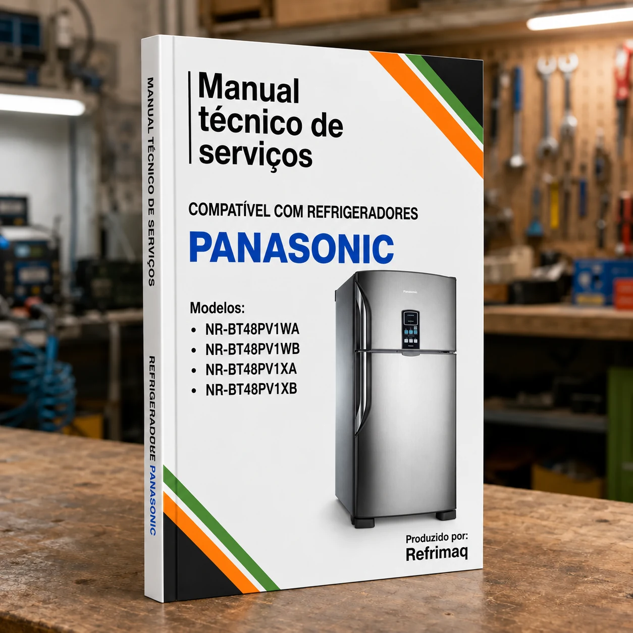 Capa do Manual Técnico de Serviços — Panasonic BT48PV1WA/WB/XA/XB (Refrigerador)