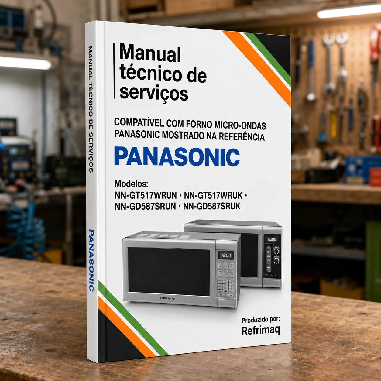 Capa do Manual Técnico de Serviços — Panasonic GT517 · GD587 (Micro-ondas)
