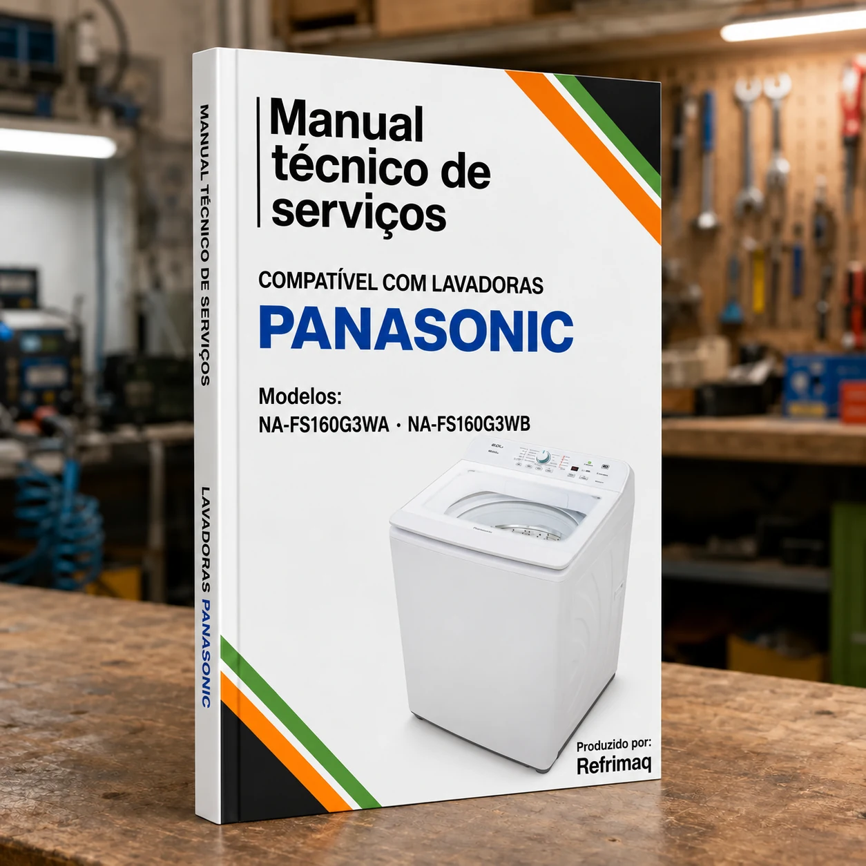 Capa do Manual Técnico de Serviços — Panasonic NA-FS160G3WA · NA-FS160G3WB