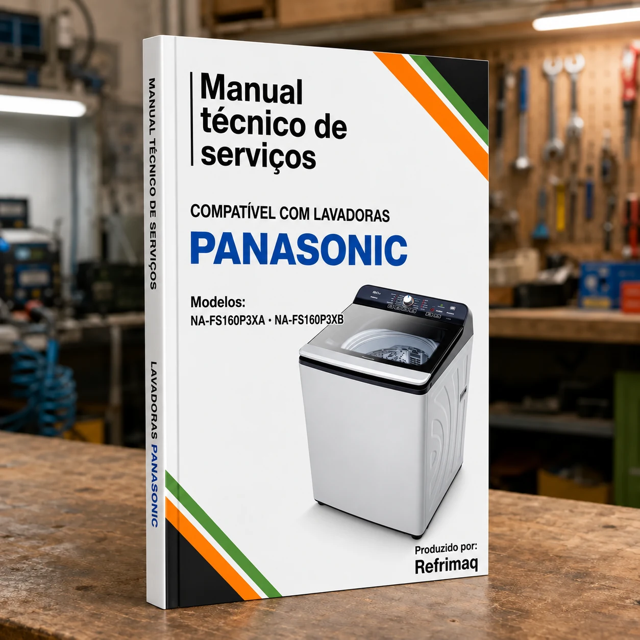 Capa do Manual Técnico de Serviços — Panasonic NA-FS160P3XA · NA-FS160P3XB
