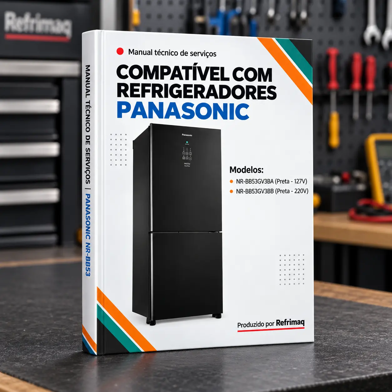 Capa do Manual Técnico de Serviços — Panasonic NR-BB53 (Refrigerador)