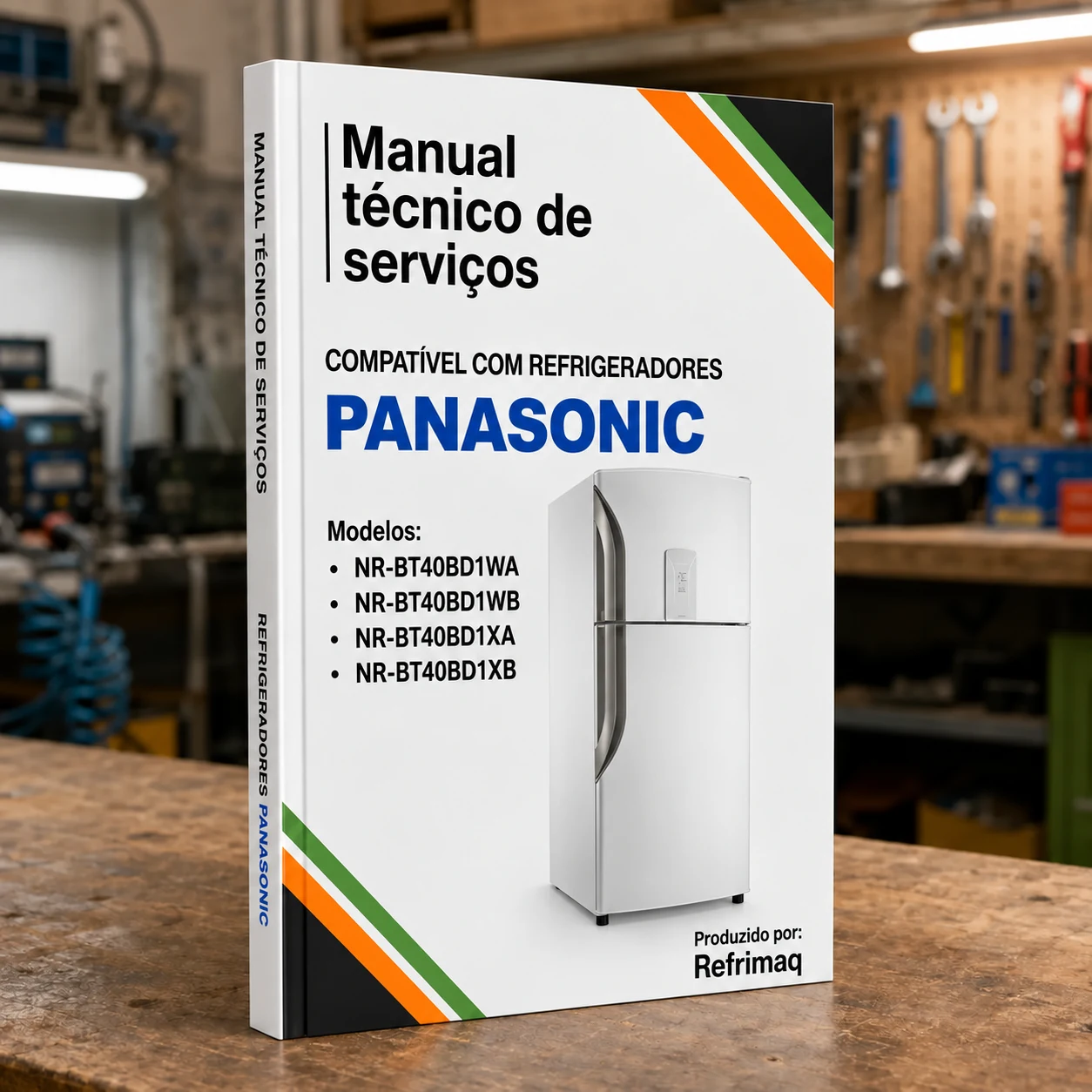 Capa do Manual Técnico de Serviços — Panasonic NR-BT40 (Refrigerador)