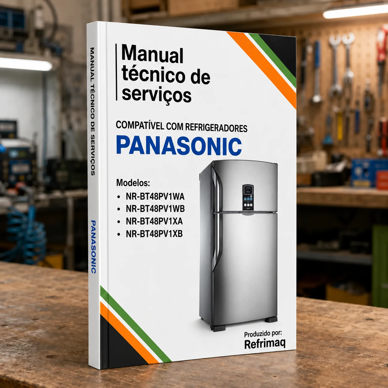 Capa do Manual Técnico de Serviços — Panasonic NR-BT48PV1 (série) (Refrigerador)