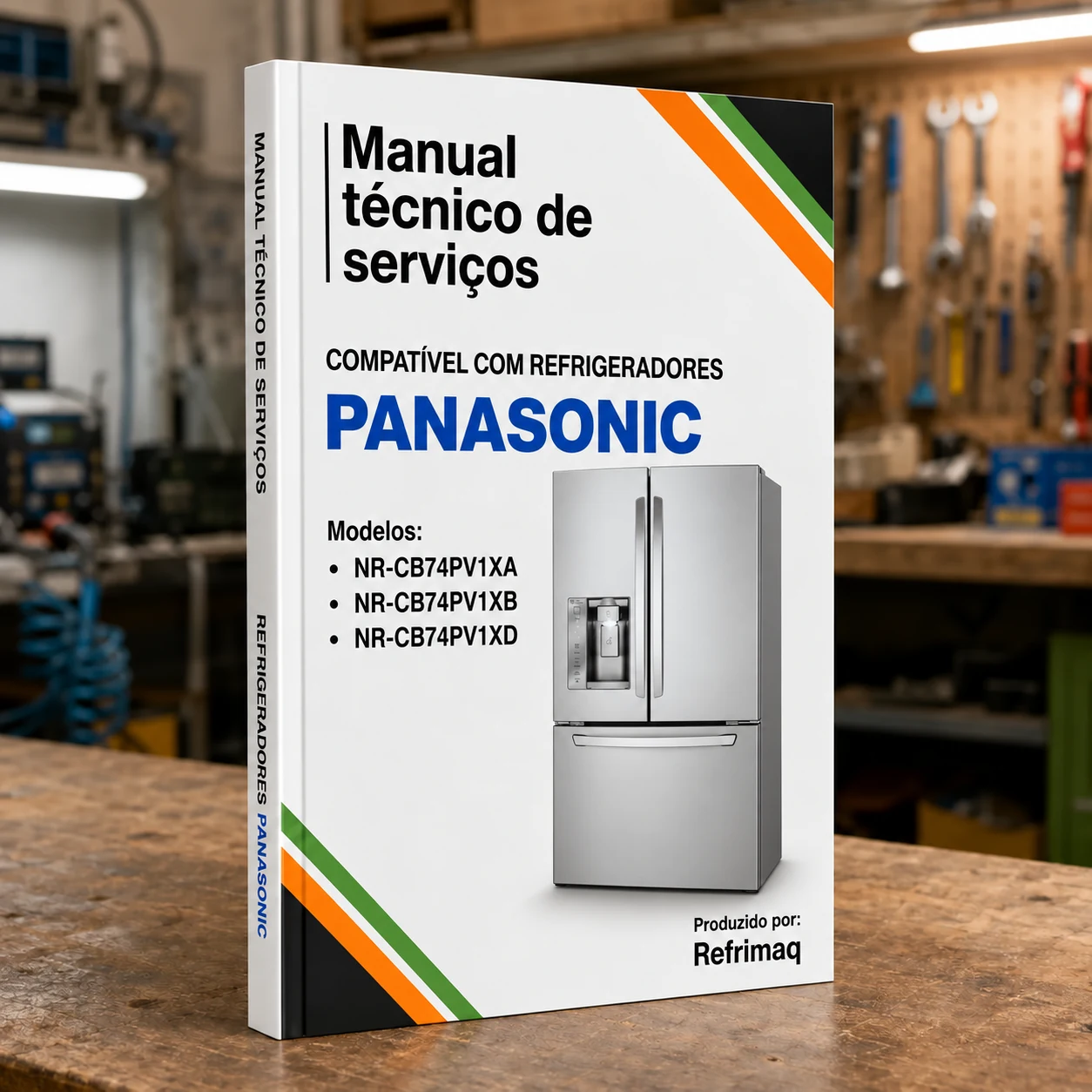 Capa do Manual Técnico de Serviços — Panasonic NR-CB74PV1 (série) (Refrigerador)