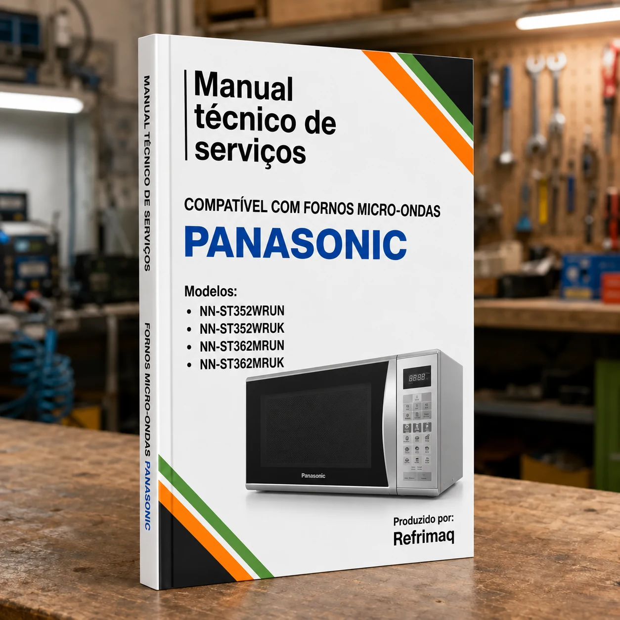 Capa do Manual Técnico de Serviços — Panasonic ST352W · ST362 (Micro-ondas)