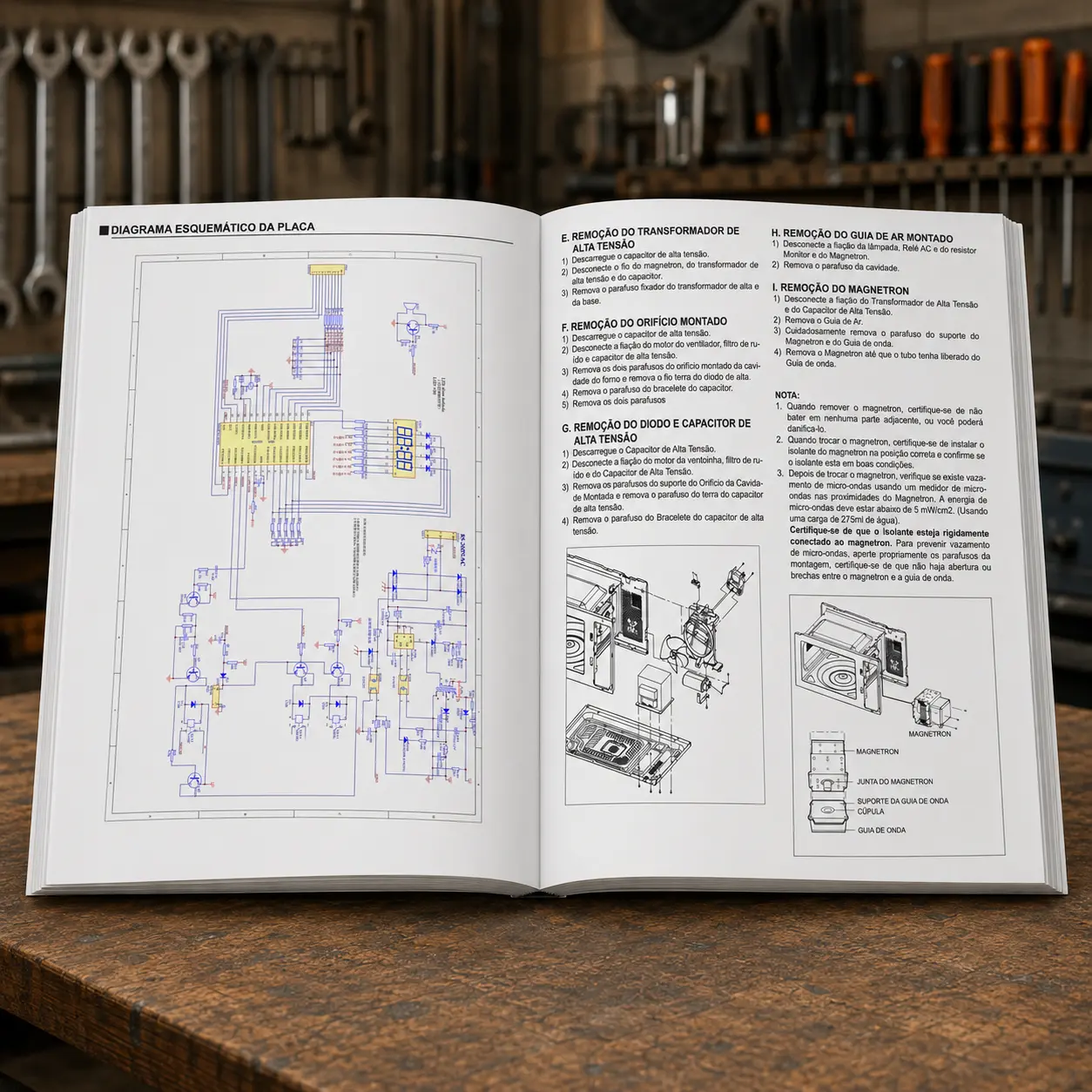 Miniatura 2 do Manual Técnico de Serviços — Panasonic ST354WRUN · ST354WRUK · ST364MRUN · ST364MRUK (Micro-ondas)