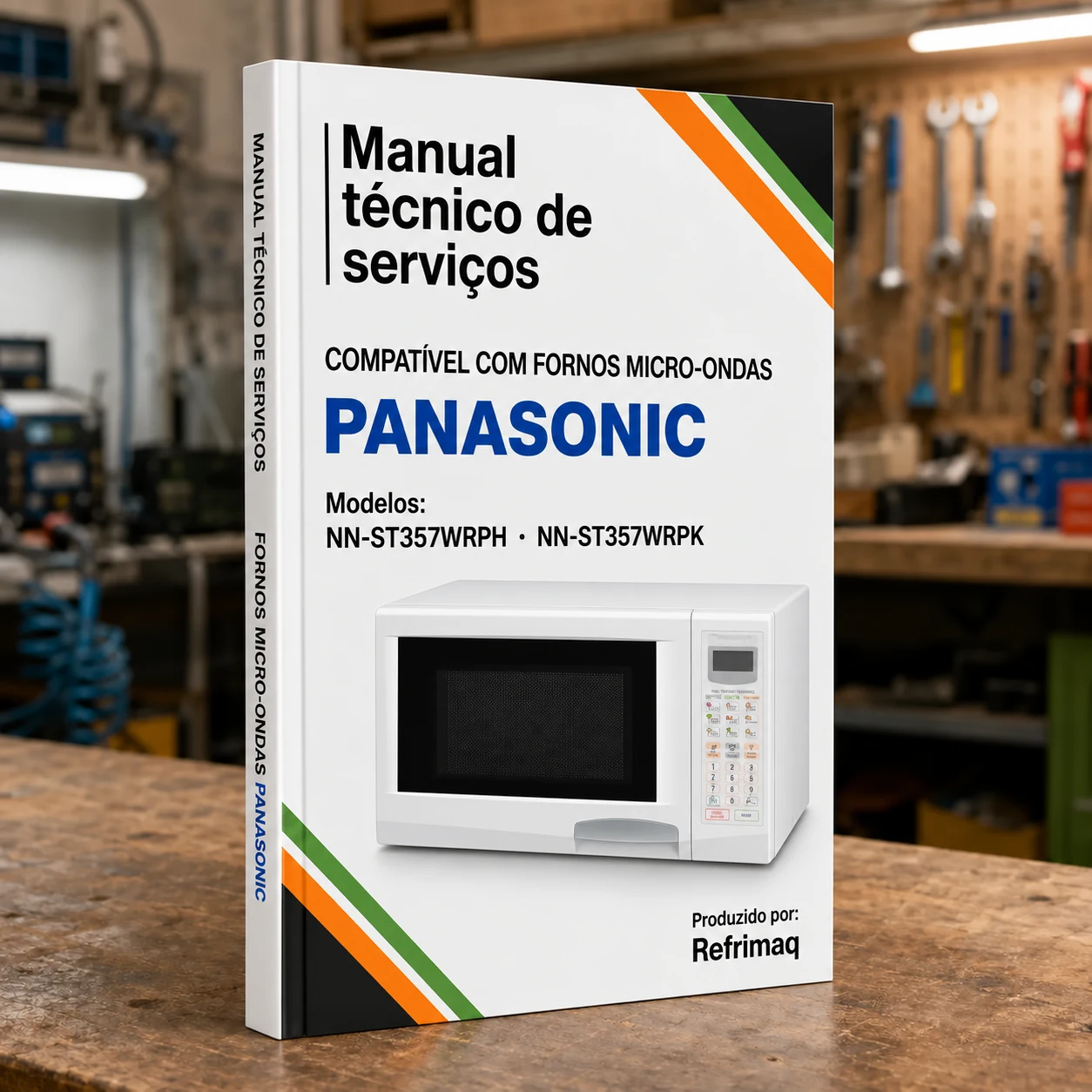 Capa do Manual Técnico de Serviços — Panasonic ST357WRPH/K (Micro-ondas)