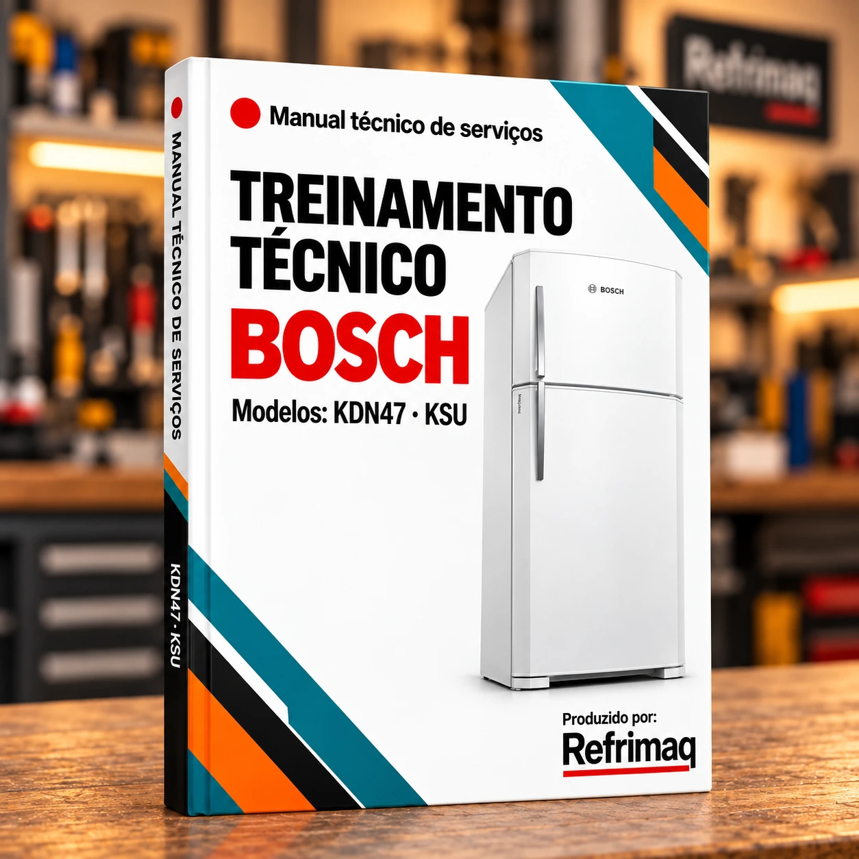 Capa do Treinamento Técnico Bosch KDN 47 Frost Free — Manual de Serviço