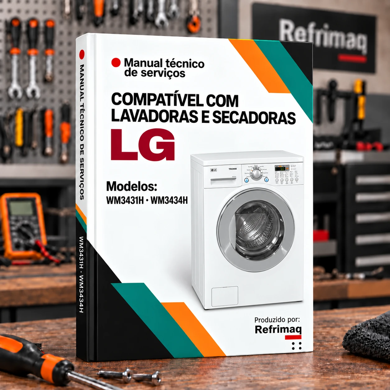 Capa do Manual Técnico de Serviços — LG WM3431H · WM3434H (Washing Machine Front-Load)