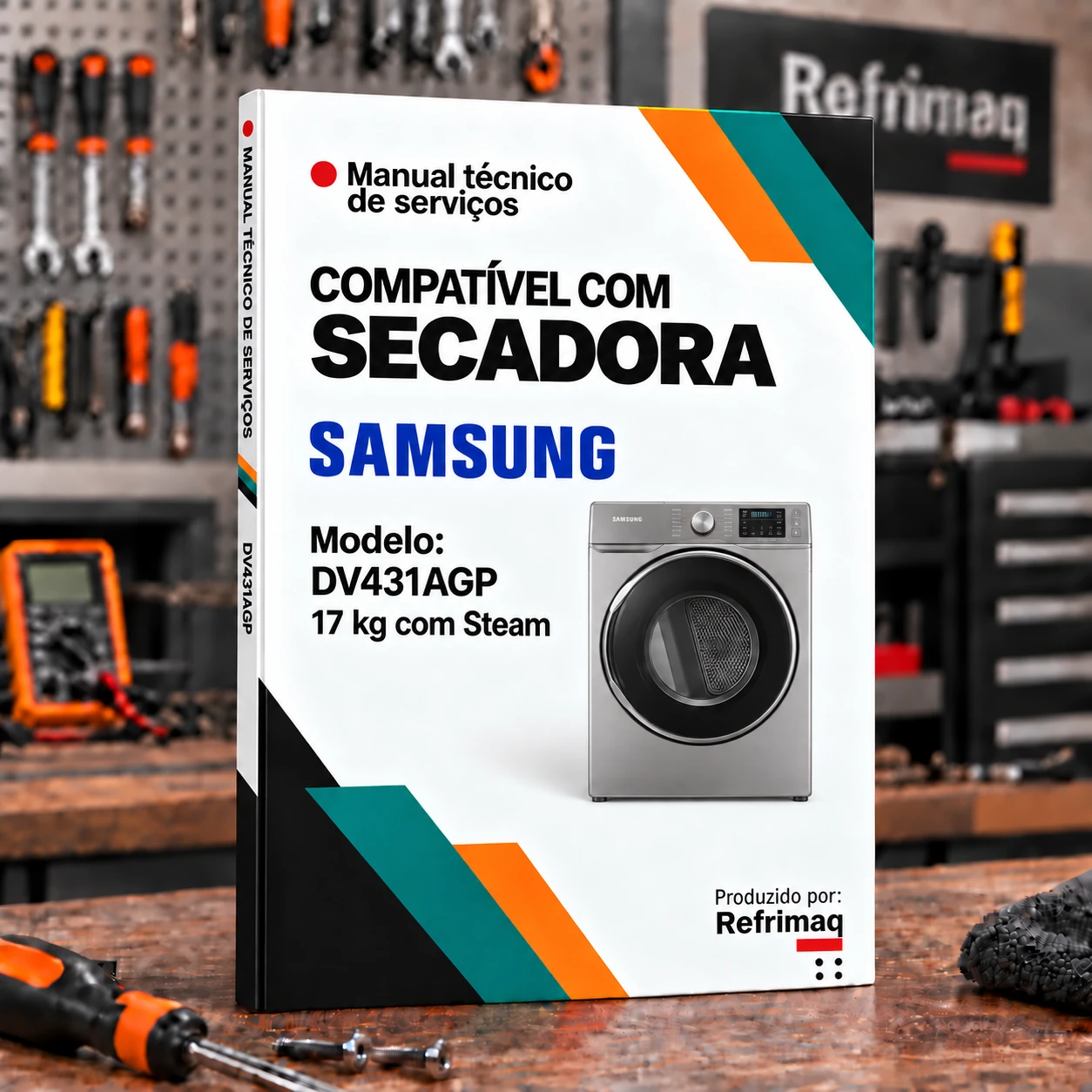 Capa do Manual Técnico de Serviços — Samsung DV431AGP (Secadora 17 kg com Steam)
