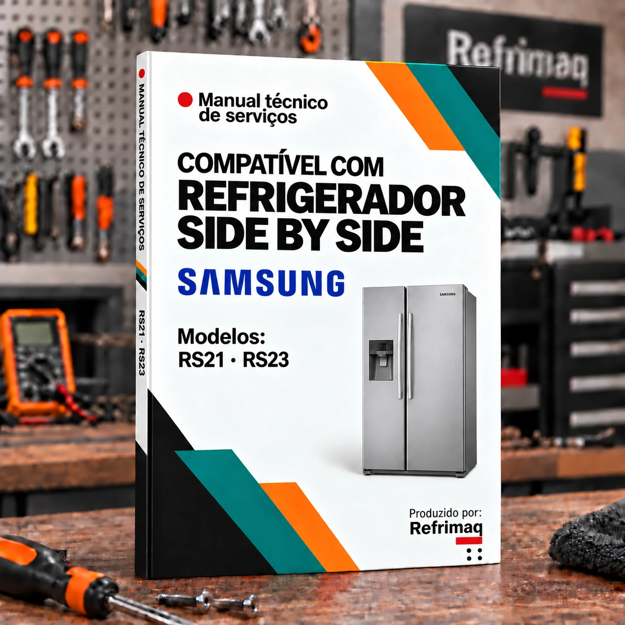 Capa do Manual Técnico de Serviços — Samsung RS21 · RS23 (Refrigerador)