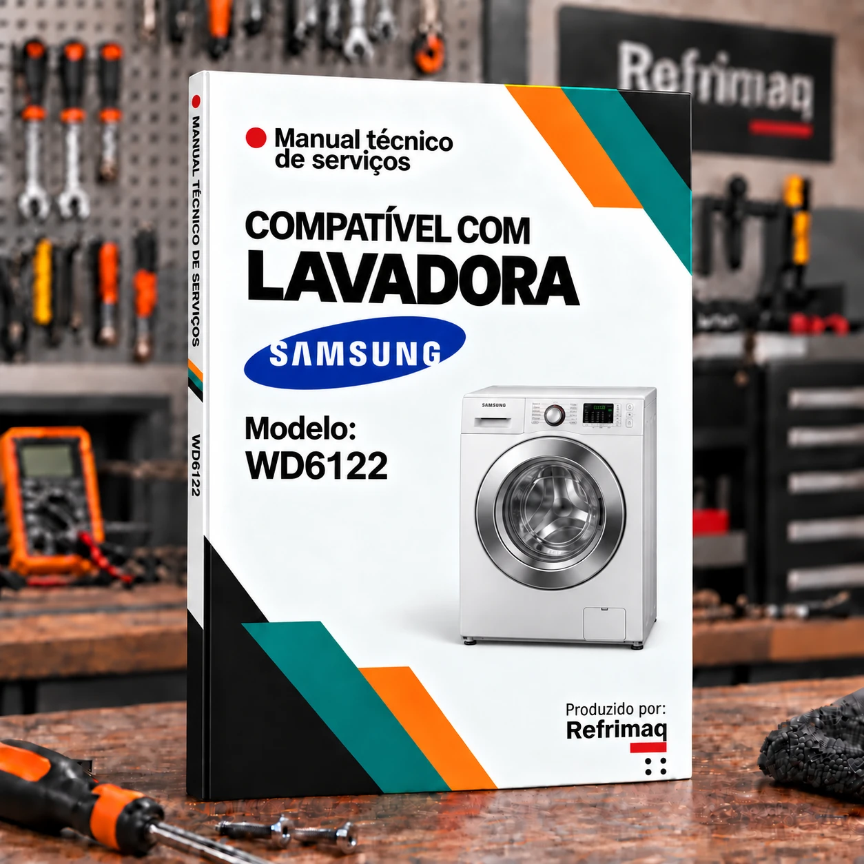 Capa do Manual Técnico de Serviços — Samsung WD6122 (Lavadora de Roupas)