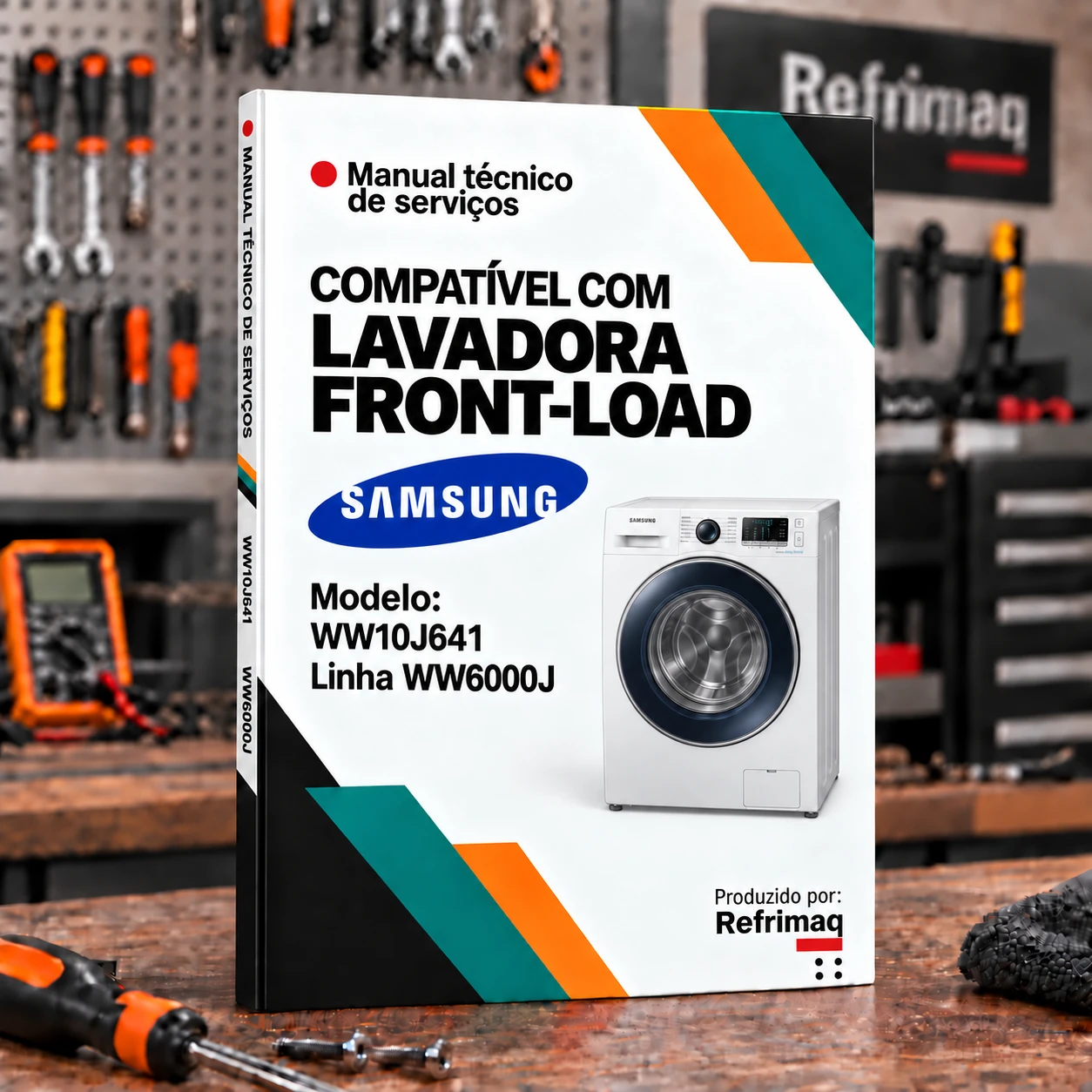 Capa do Manual Técnico de Serviços — Samsung WW10J641 (Máquina de Lavar Front-Load WW6000J)