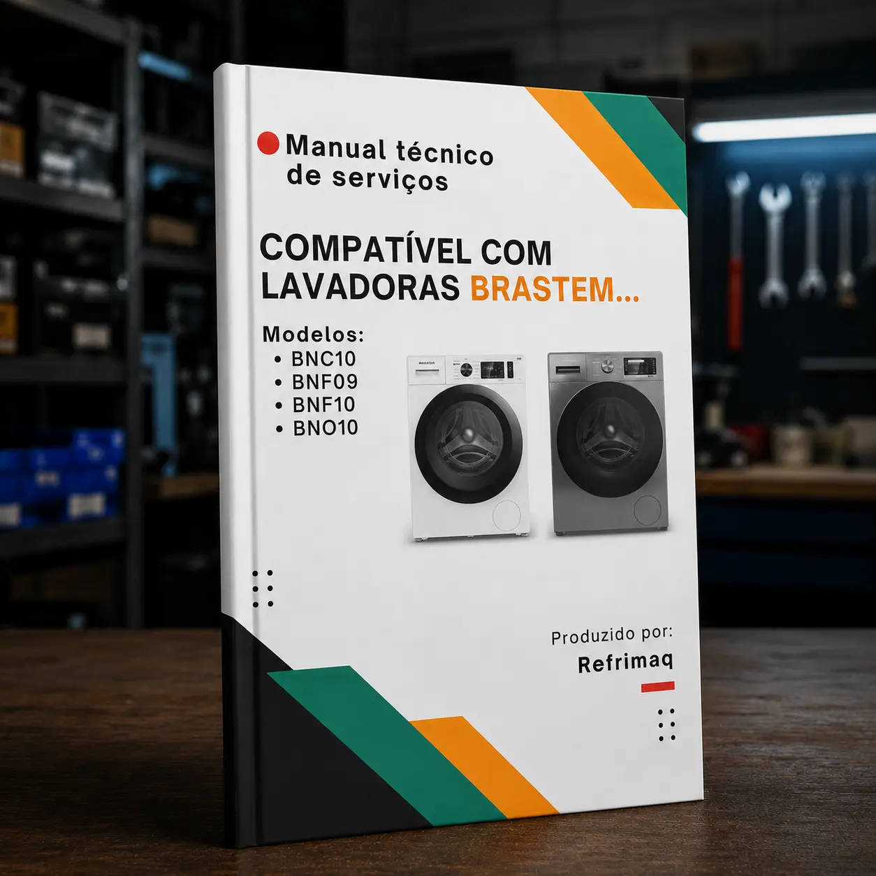 Capa do Manual Técnico de Serviços — Brastemp BNC10 · BNO10 · BNF10 · BNF09