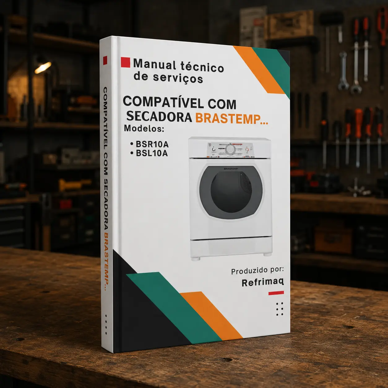 Capa: Manual Técnico de Serviços — Brastemp BSR10A · BSI10A (Secadora)
