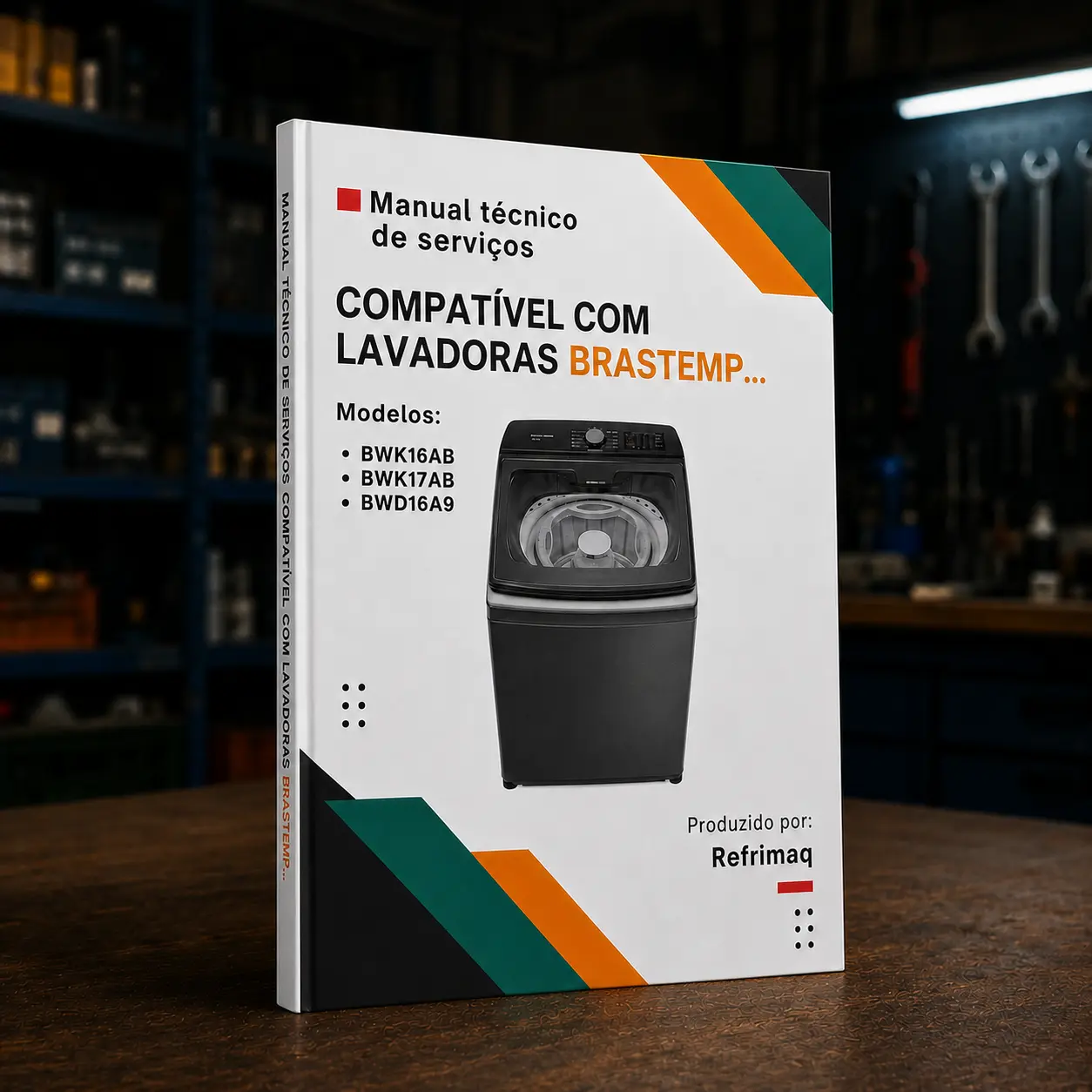 Capa do Manual Técnico de Serviços — Brastemp BWK16 · BWK17 · BWD16