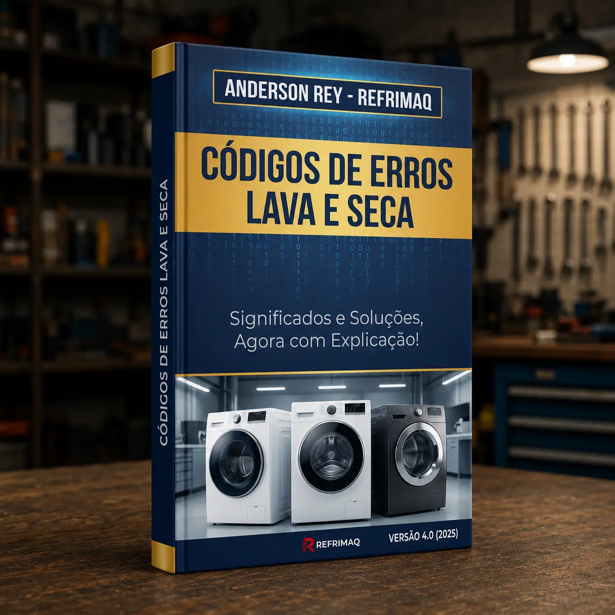 Capa: E-book Códigos de Erro de Lava e Seca — Todas as Marcas